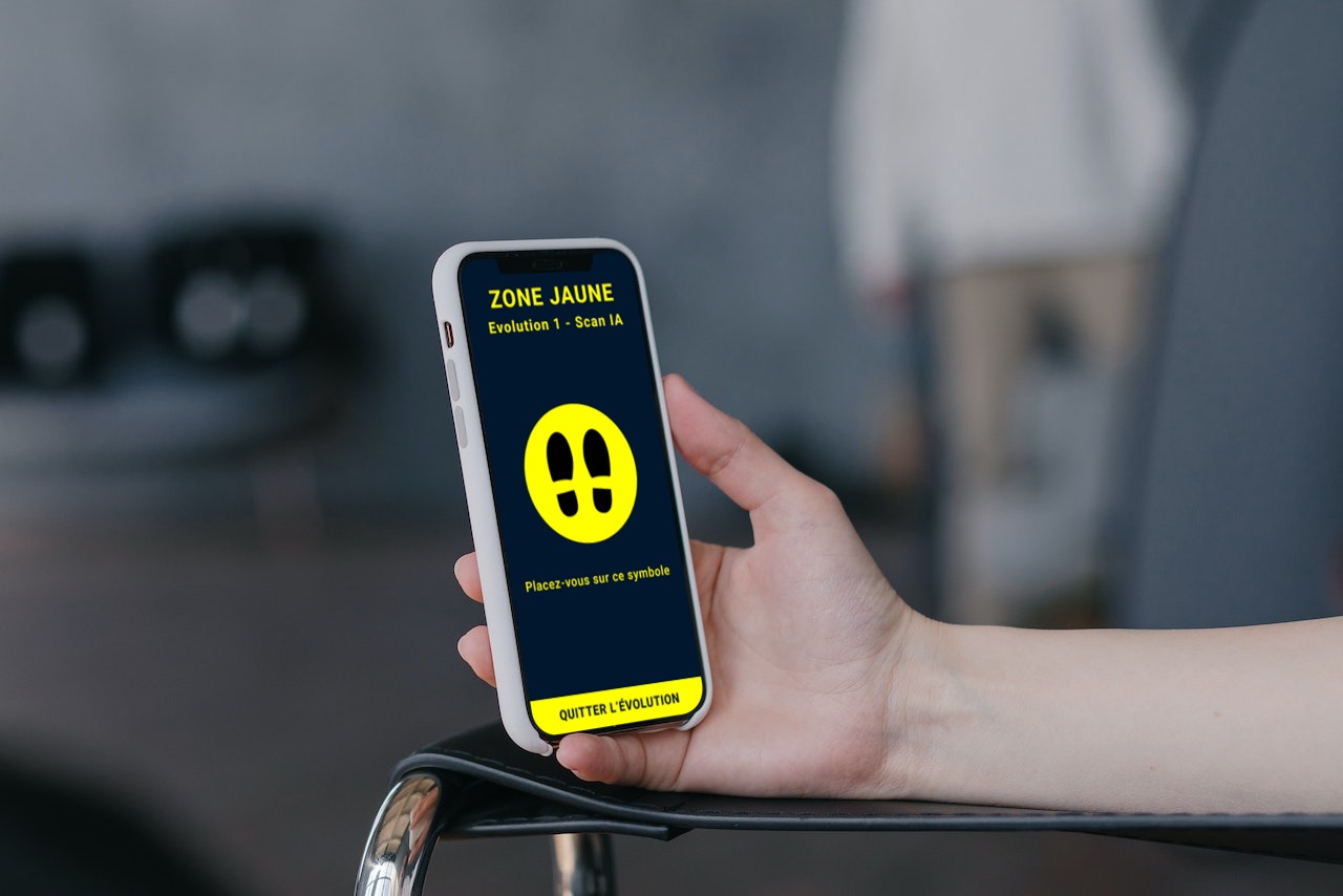 Application sur un téléphone