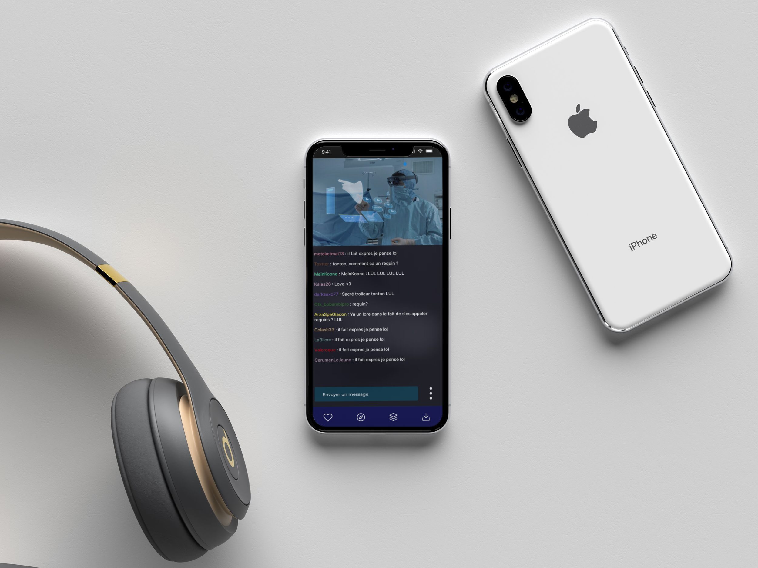 Site internet sur l'écran d'un téléphone